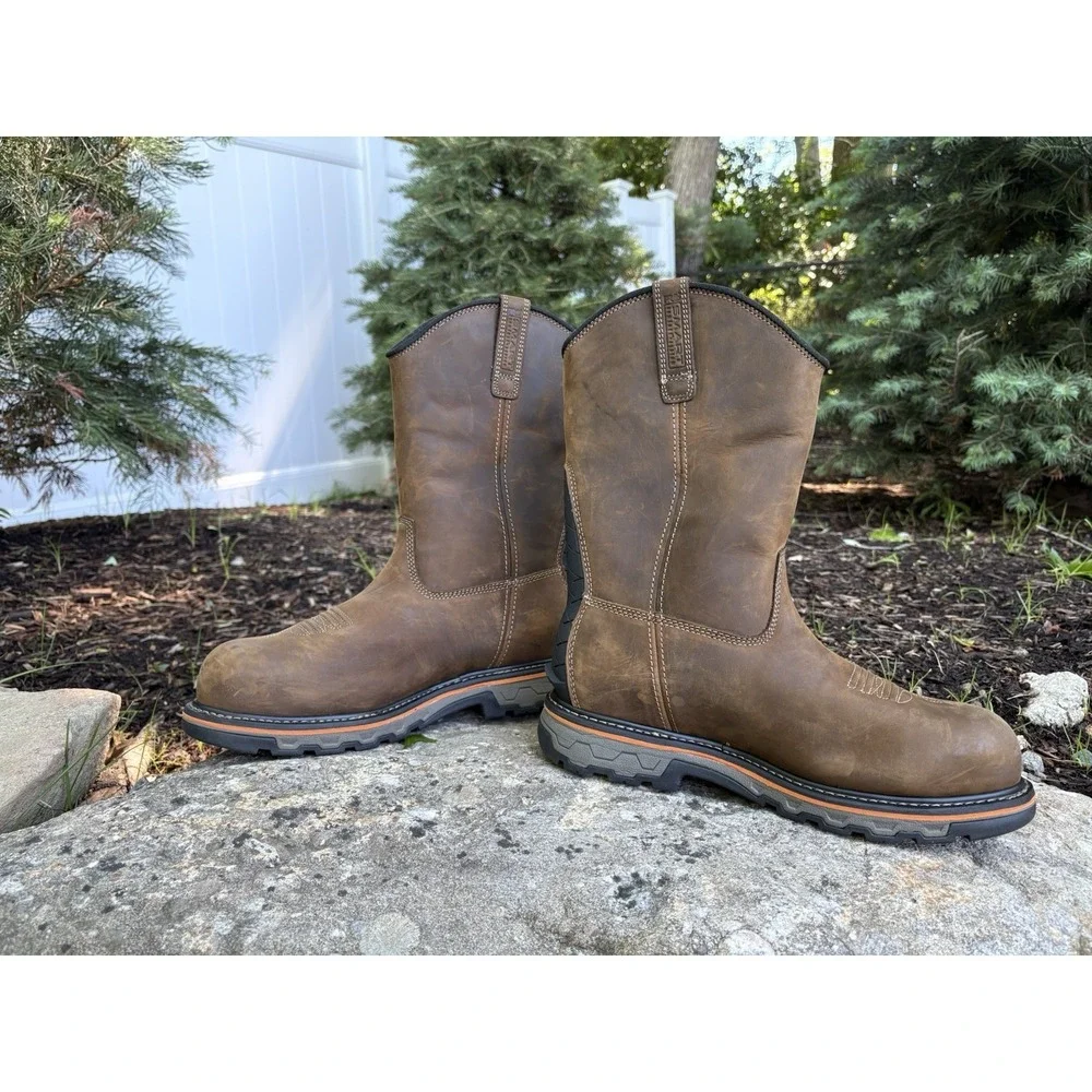 Men's Timberland Pro True Grit Work Boots Waterproof  Safety Toe 11.5M NEW